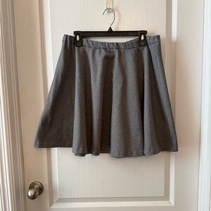 New York & Company Gray Skater Skirt